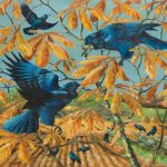 'Rooks amongst Branches', Ralston Gudgeon (1910-1984), oil on canvas.